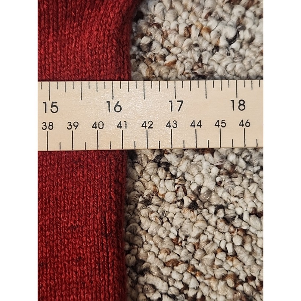 Vtg Eddie Bauer Fair Isle Funnel Cowl Neck Wool Mohair Pullover Fuzzy Sweater Sm - Picture 10 of 10